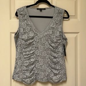 Gray Lace top